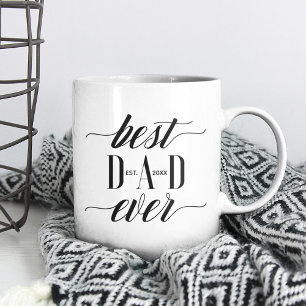 Mug Fête des pères de script minimaliste moderne Best 