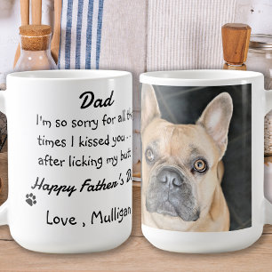 Mug Fête des pères - Drôle Chien Papa - Animal Photo C