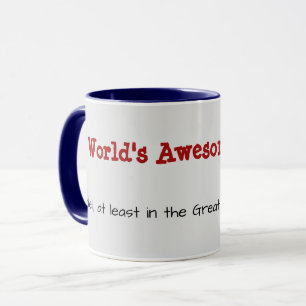 Mug Fête des pères drôle   Worlds Awesomest Papa au Te
