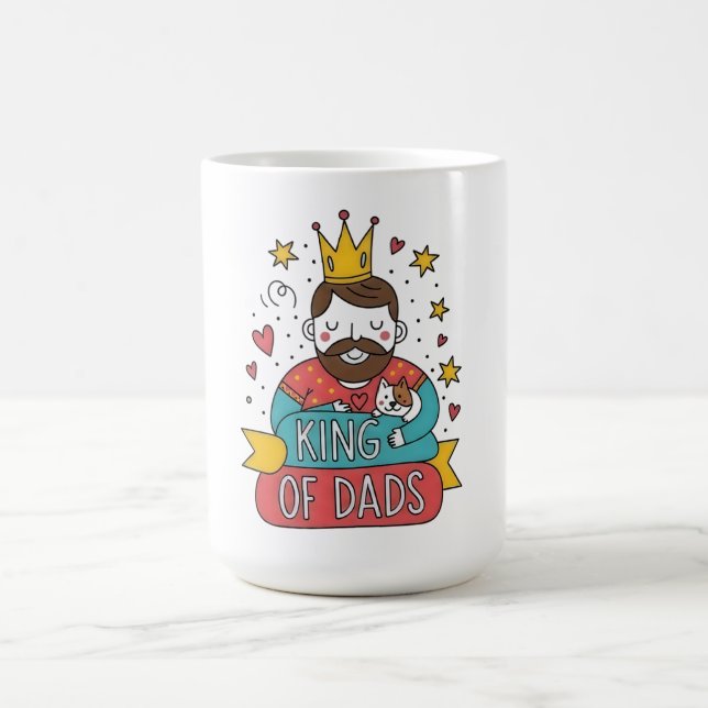 Mug Fête des pères du roi des papas (Centre)