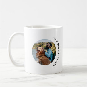 Mug Fête des pères Golden Retriever Papa Photo personn