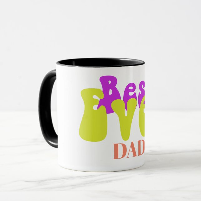 Mug Fête des pères Grand-Pères Jour Texte moderne (Devant gauche)