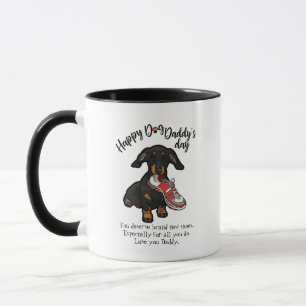 Mug Fête des pères heureuse de votre chien de teckel