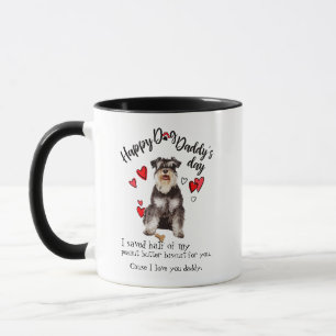 Mug Fête des pères heureuse de votre Schnauzer