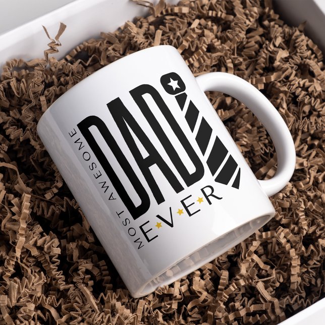 Mug Fête des pères Le papa le plus génial Jamais Crava (Créateur téléchargé)