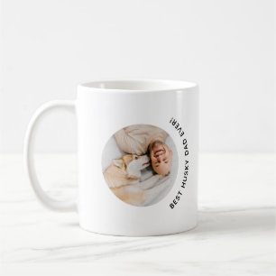 Mug Fête des pères Meilleur Husky Chig Papa Photo pers