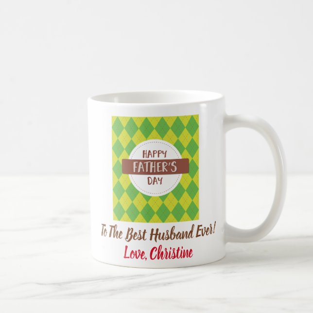 Mug Fête des pères Meilleur Mari Papa Jamais Deux Phot (Droite)