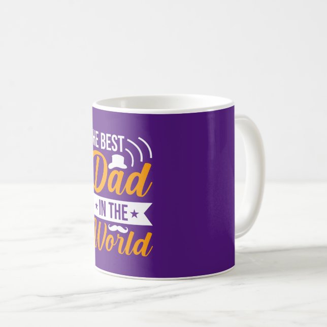 Mug Fête des pères Meilleur papa dans le monde (Devant droit)
