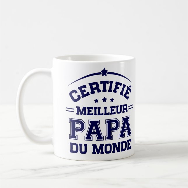 Mug Fête des Pères - Meilleur Papa du Monde (Gauche)