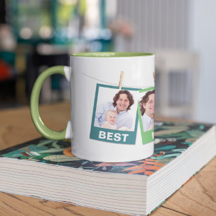 Mug Fête des Pères Meilleur Papa du Monde 3 Collage
