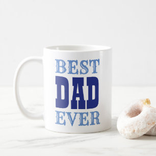 Mug Fête des pères Meilleur Papa Jamais Citer Typograp