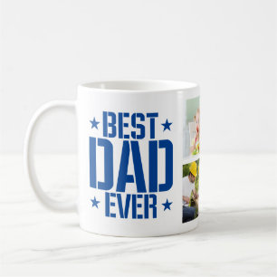 Mug Fête des pères Meilleur papa jamais six photo et t