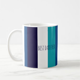 Mug Fête des pères minimale personnalisée pour le meil