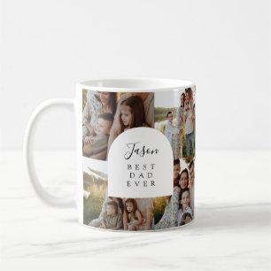 Mug Fête des pères moderne Meilleur papa Jamais Photo 