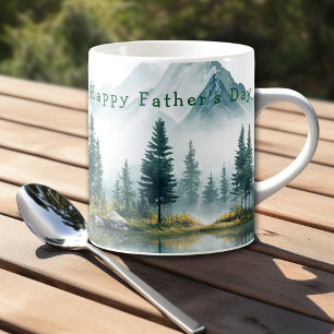 Mug Fête des Pères Montagnes de Campagne Pins