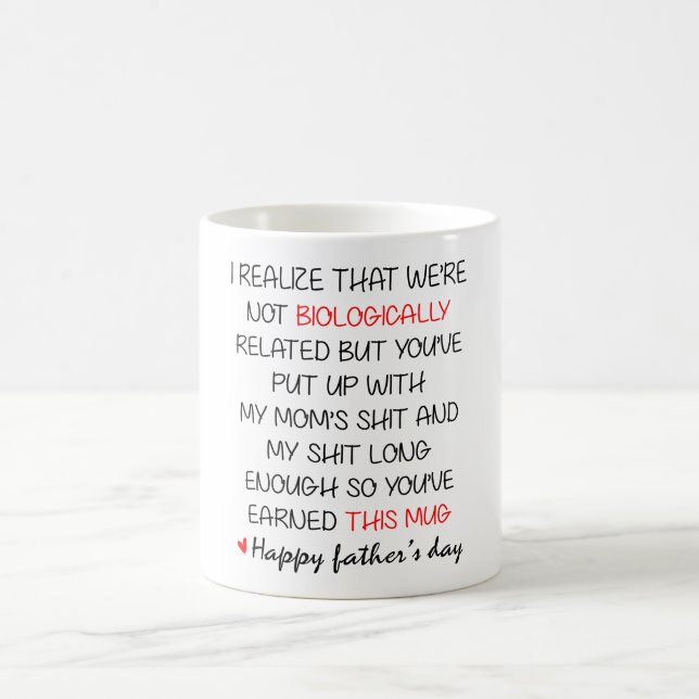 Mug Fête des pères non liée à la biologie (Centre)
