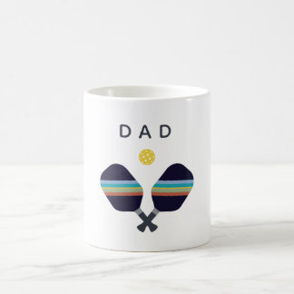 Mug Fête des pères papa Pickleball Personnalisée