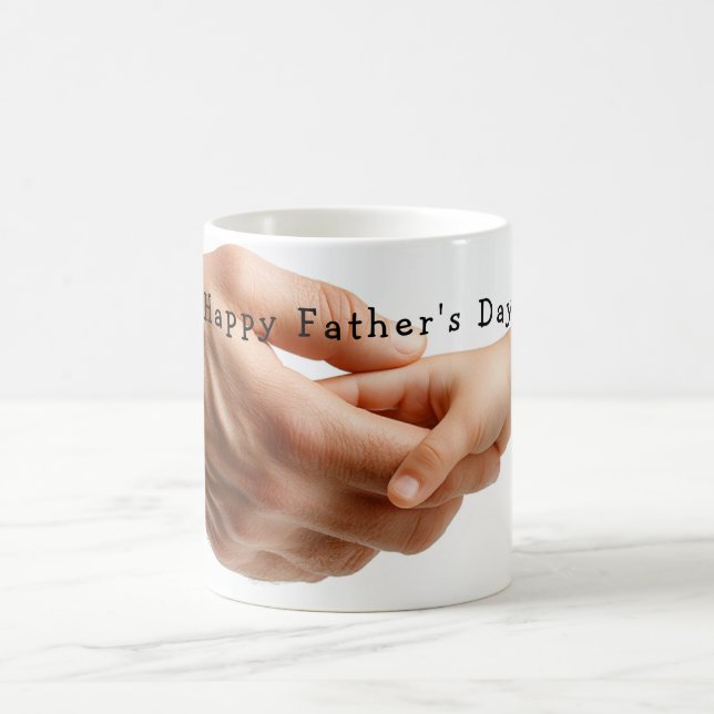 Mug Fête des pères, père et fils Mains aimantes (Centre)
