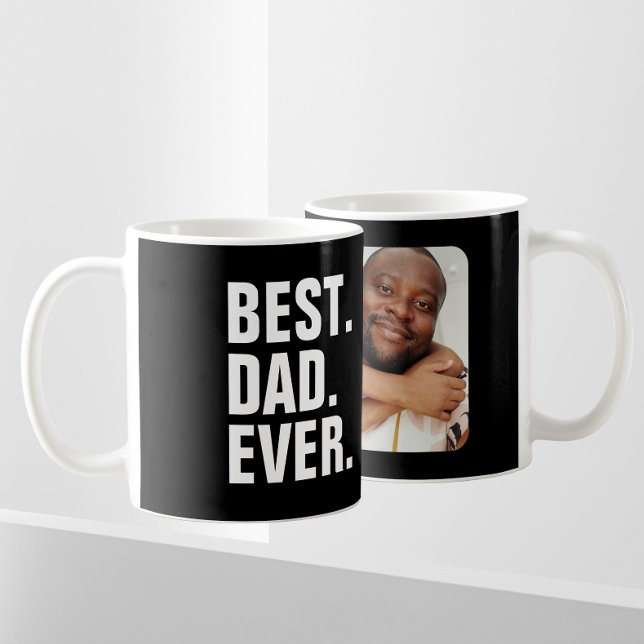 Mug Fête des pères personnalisée cadeau photo meilleur (Créateur téléchargé)