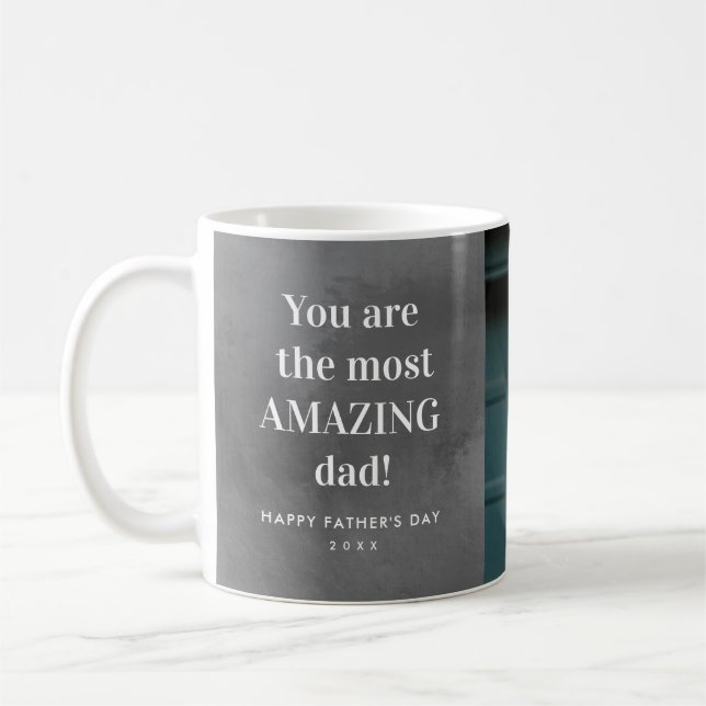 Mug Fête des pères photo papa Extraordinaire (Gauche)