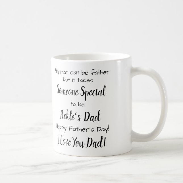 Mug Fête des pères photo personnalisée pour animal de  (Droite)