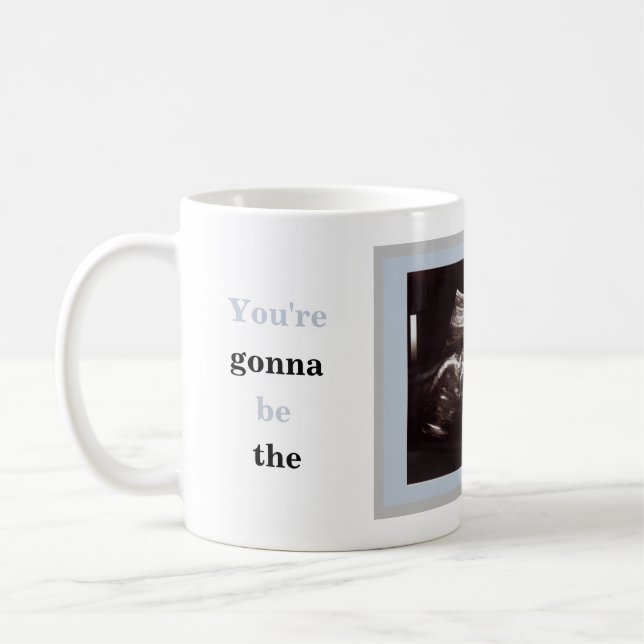 Mug Fête des pères photo Ultrasound Meilleur papa jama (Gauche)