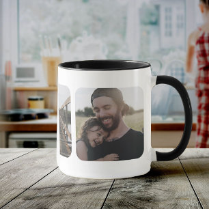 Mug Fête des pères simple moderne Instagram Photo Coll