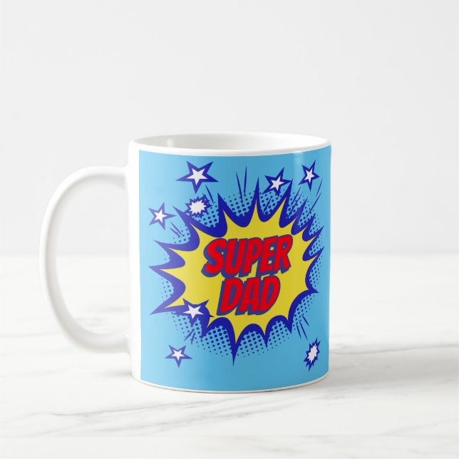 Mug Fête des pères Superdad pour papa   (Gauche)