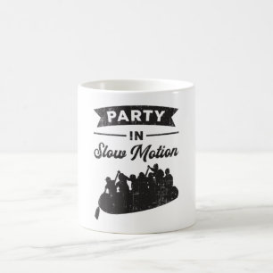 Mug Fête En Mouvement Lent Canot Bateau Bateau Bateau 