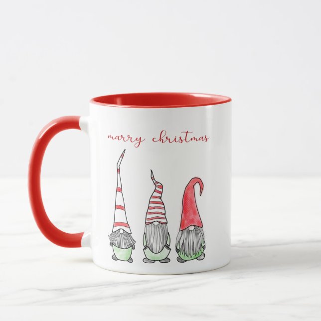 Mug fête mariage Noël gnome gnomies père Noël (Gauche)