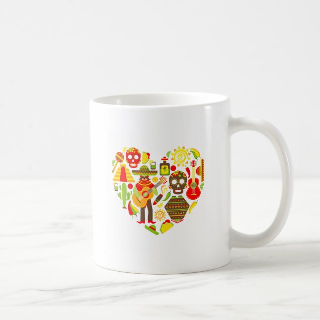 Mug Fête mexicaine des morts Mexique (Droite)
