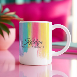 Mug Fête nuptiale Mariage arc-en-ciel, tenue d'honneur