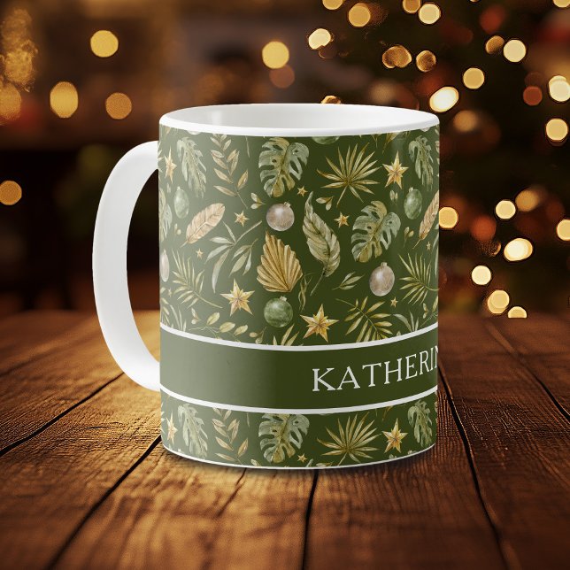 Mug Fête tropicale Nom de Noël (Créateur téléchargé)