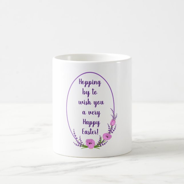 Mug Fêtes romantiques couronnes Tulip fleurs Pâques (Centre)
