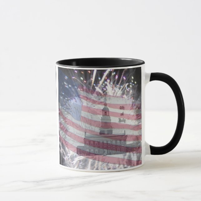 Mug Feu d'artifice du 4 juillet (Droite)