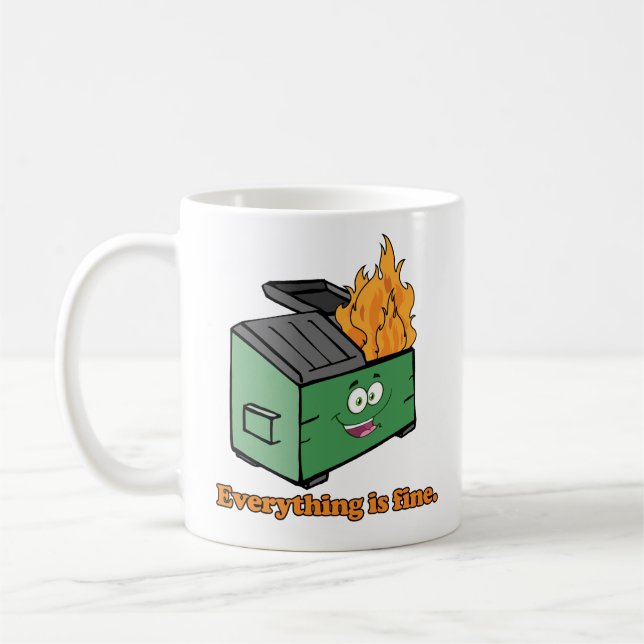 Mug Feu d'ordures : Tout va bien (Gauche)