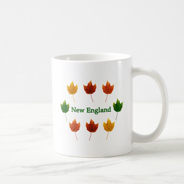Mug Feuille d'automne de la Nouvelle Angleterre (Droite)