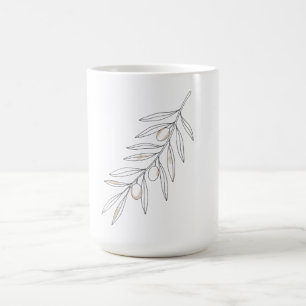 Mug Feuille de branche d'olive 