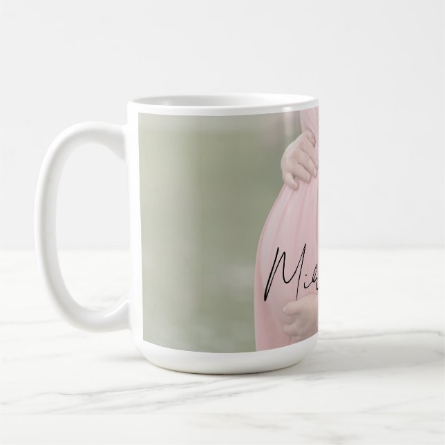 Mug Feuille de dégradé pour maman-to-be Baby shower ph (Gauche)