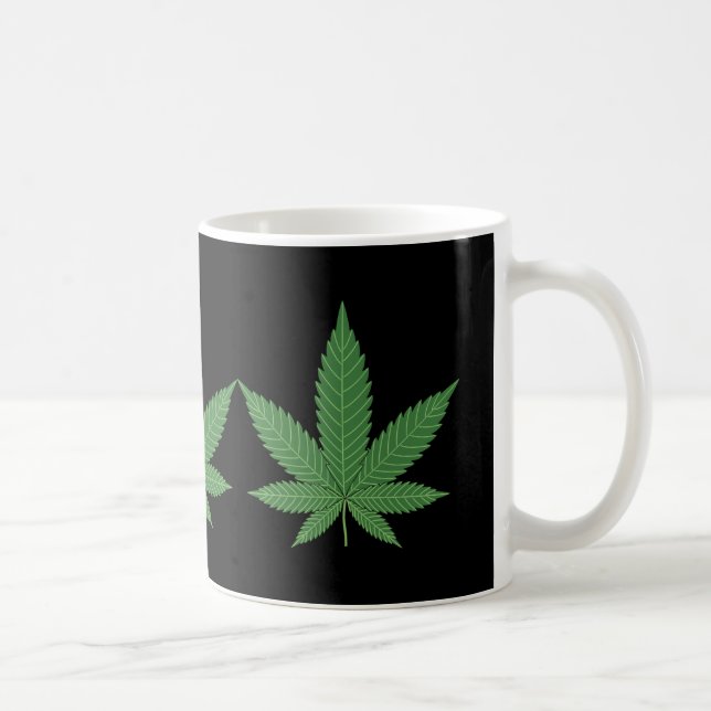 Mug Feuille de mauvaises herbes (Droite)
