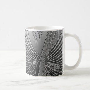 Mug Feuille de palme chromé Art déco