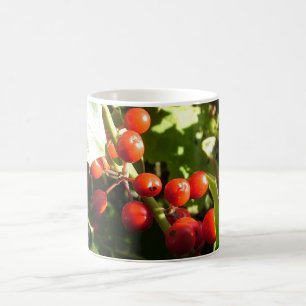Mug Feuille et baies rouges, Noël