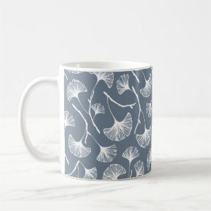 Mug Feuille Ginkgo biloba motif transparent