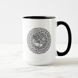 Mug Feuille inspirée de chêne d'automne de mandala