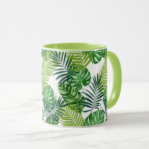 Mug Feuille tropical vert