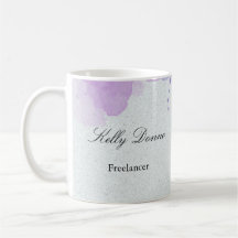 Feuilles d'aquarelle vert pourpre