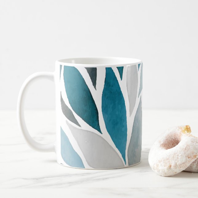 Mug feuilles d'arbre (Avec donut)