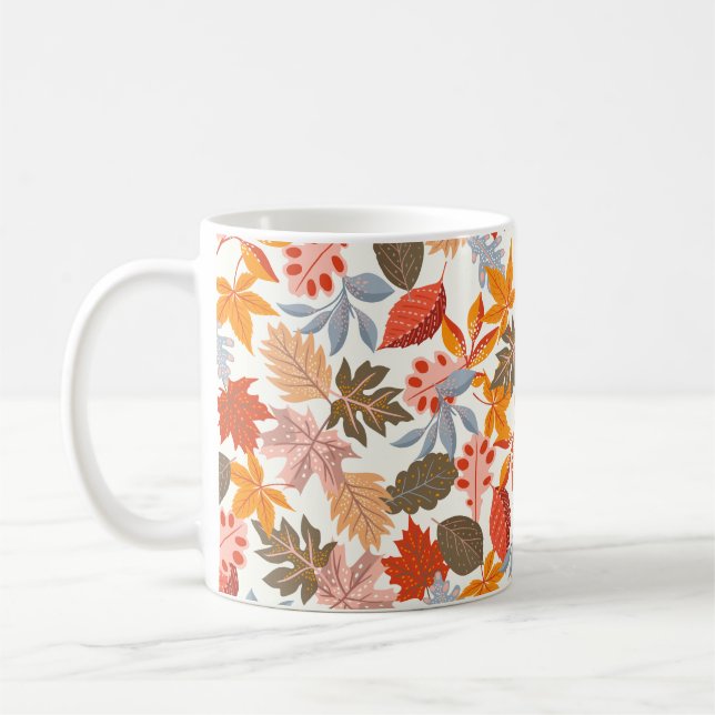 Mug Feuilles d'automne confortables Automne Motif mign (Gauche)