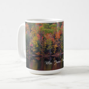 Mug Feuilles d'automne Couleur d'automne Scène Café Mu