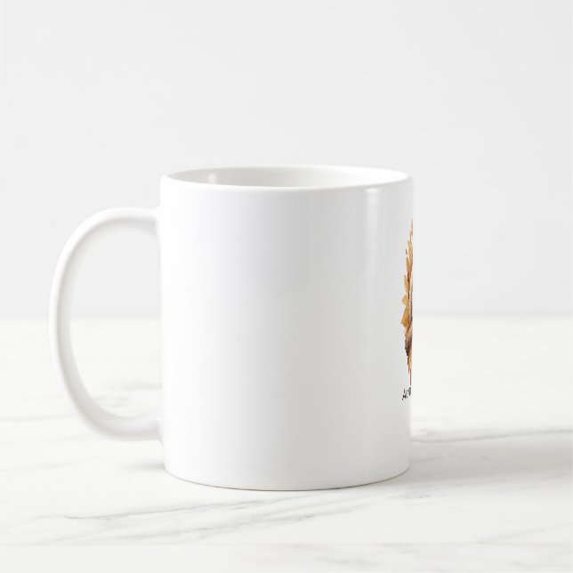 Mug Feuilles d'automne et fentes S'il vous plaît (Gauche)